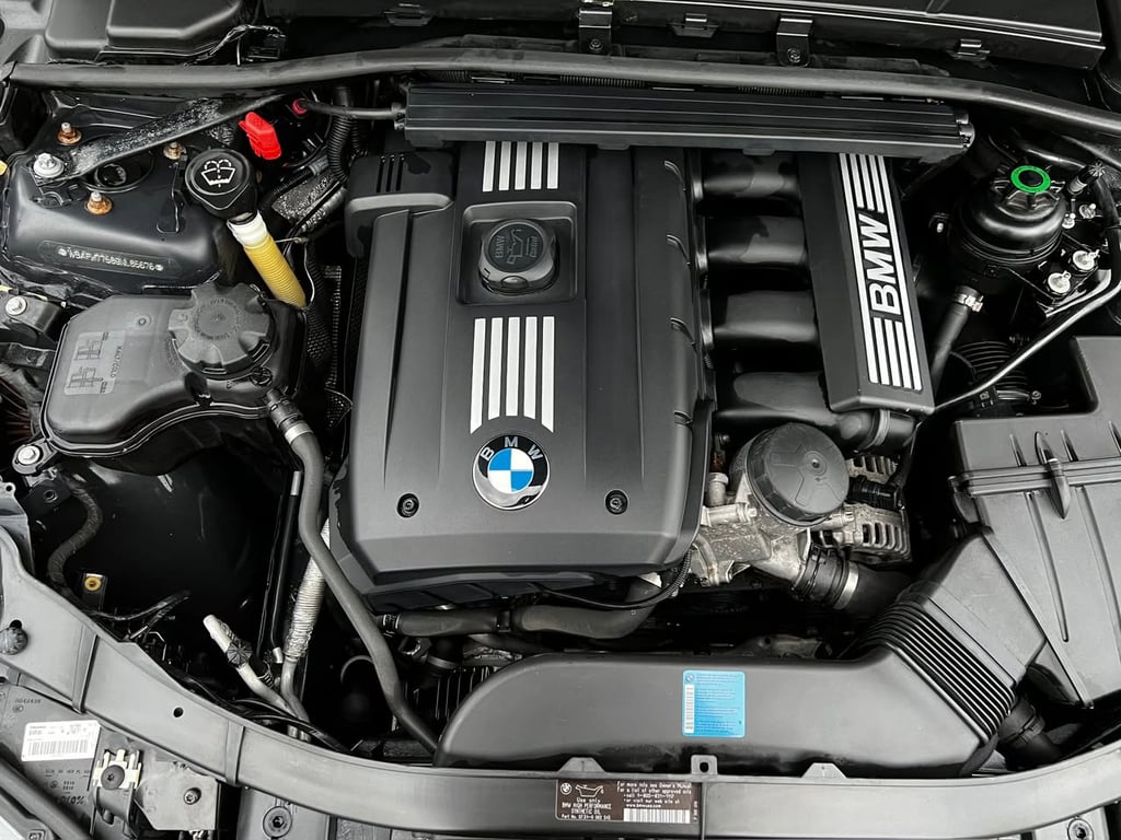 Clean BMW Engine Bay